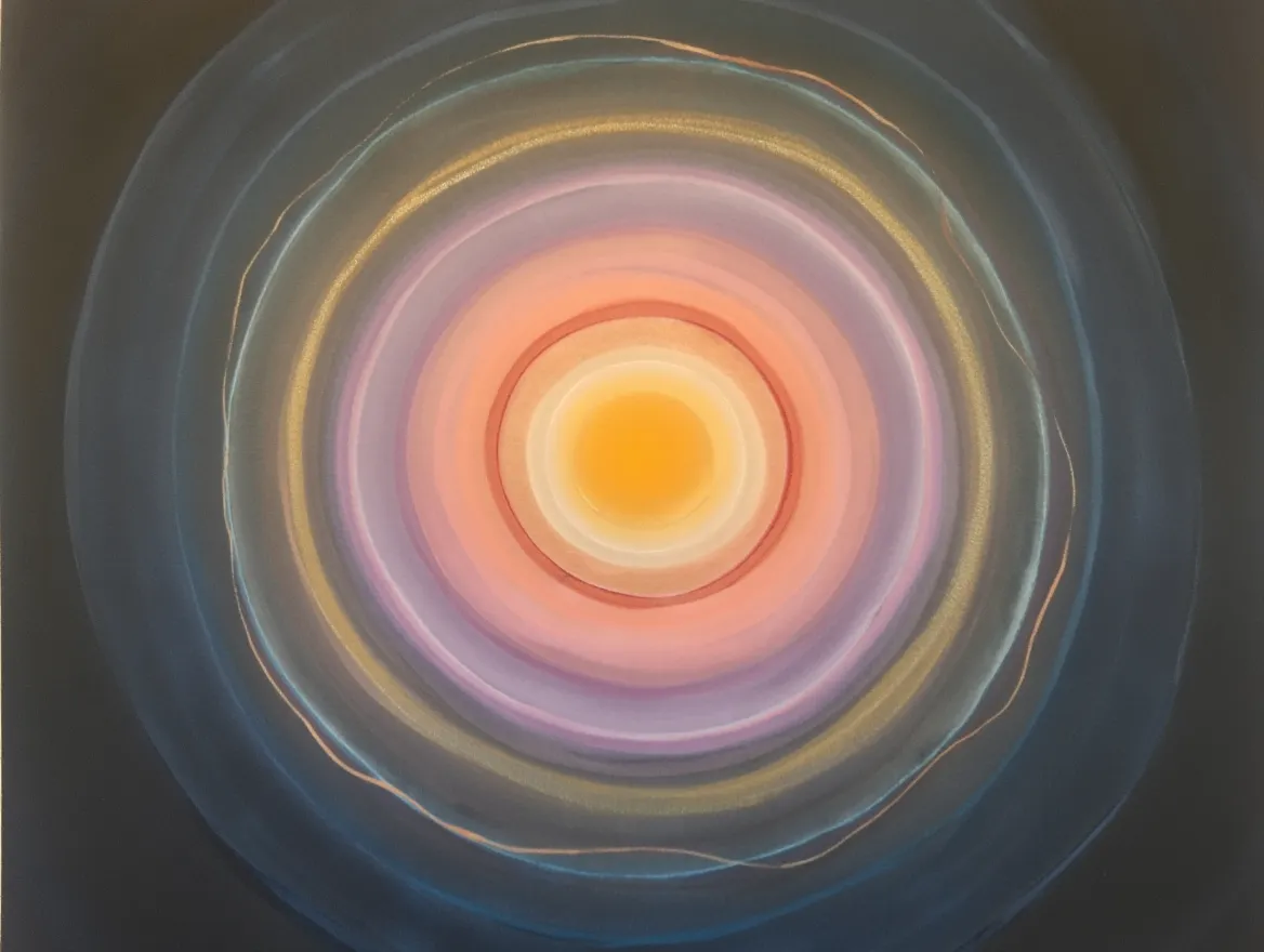 Abstract illustration showing concentric circles representing layers of awareness growing outward